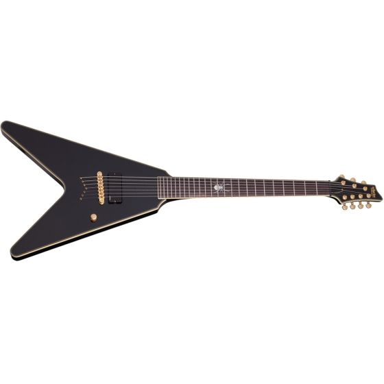 Schecter Chris Howorth V-7, 7-String Electric Guitar, Metallic Black