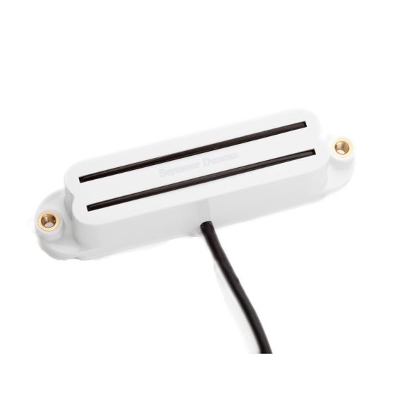 SEYMOUR DUNCAN SHR-1 Hot Rails High-output Neck Humbucker in a Single-coil Sized Pickup for Strat-style Guitars - White