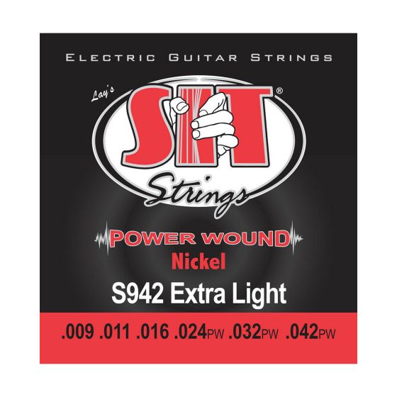 SIT Power Wound Nickel Electric strings, Extra Light