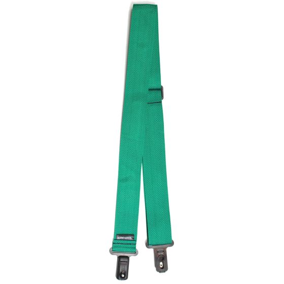 LM Products SureLock 2" Poly Web Guitar Strap Green