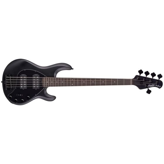 Sterling by Music Man StingRay5 HH, RAY35HH-SBK-R2 Electric Bass w/ Gig Bag - Stealth Black