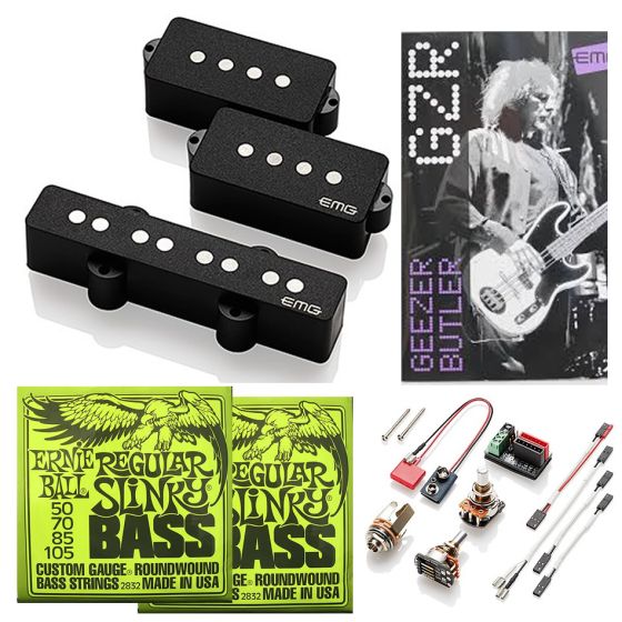 EMG Geezer Butler PJ Precision Jazz Bass Pickup Set FREE STRINGS