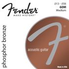 Fender 60M Phospher Bronze Acoustic Guitar Strings, .13 - .56