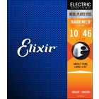 ELIXIR 12052 Electric Guitar Nickel Plated Steel Strings Light (9-46) NANOWEB Coating - 12 Pack