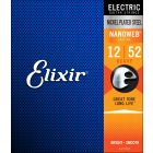 Elixir Electric Nickel Plated Steel Guitar Strings w/ NANOWEB Heavy .012-.052