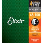 ELIXIR Electric Bass Nickel Plated Steel Strings Light 45-100 NANOWEB Long Scale