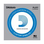 D'Addario 5-Pack Single Plain Steel 011 Guitar String