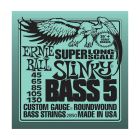 ERNIE BALL Super Long Scale Slinky 5-String Bass Strings (2850) Single Pack