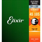 Elixir 14677 Electric Bass Stainless Steel Nanoweb 4 String 45-105