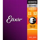 Elixir Acoustic 80/20 Bronze Custom Light Strings .011-.52 (M120)