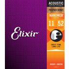 Elixir Acoustic Phosphor Bronze Strings, Custom Light 011-052