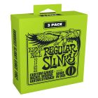 Ernie Ball Regular Slinky Nickel Wound Guitar String Set - 3 pack