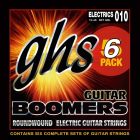 GHS Strings Guitar Boomers, Nickel-Plated Electric Guitar Strings, Extra Light 6 Pack - GBXL-5 - .009-.042