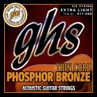 GHS Phosphor Bronze Extra Light Acoustic Set 10-46