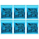 ERNIE BALL Extra Slinky Nickel Wound Electric Guitar Strings (2225) - 6 Pack