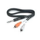 HOSA TRS-201 Insert Cable 1/4" TRS to Dual Male RCA 3.2ft