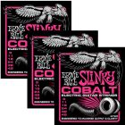ERNIE BALL Cobalt Super Slinky Electric Guitar Strings (2723) - 3 Pack
