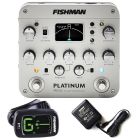 FISHMAN Pro Platinum EQ Acoustic Guitar Preamp w/ Power Supply FT2 Tuner