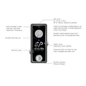 Xotic EP Booster Electric Guitar Effects Pedal - Manual