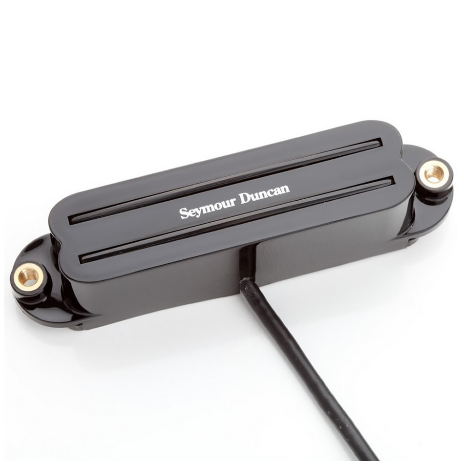 SEYMOUR DUNCAN SHR-1 Hot Rails High-output Bridge Humbucker in a Single-coil Sized Pickup for Strat-style Guitars - Black