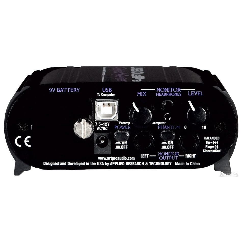 ART USB Dual Pre Project Series - Two CH USB Pre