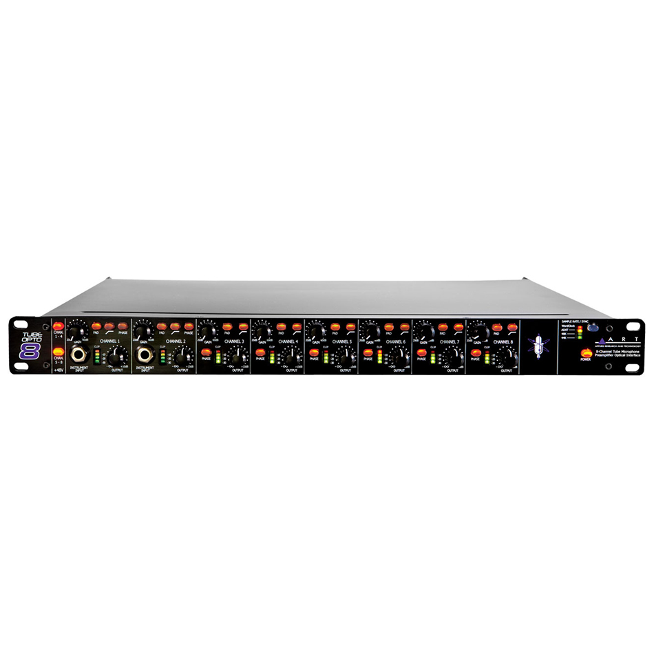 ART TubeOpto 8 - Eight Ch. Mic Preamp with ADAT front