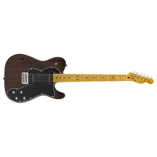 Fender Mod Player Telecaster Thinline Deluxe Black TC Electronics Polytune 2-38995