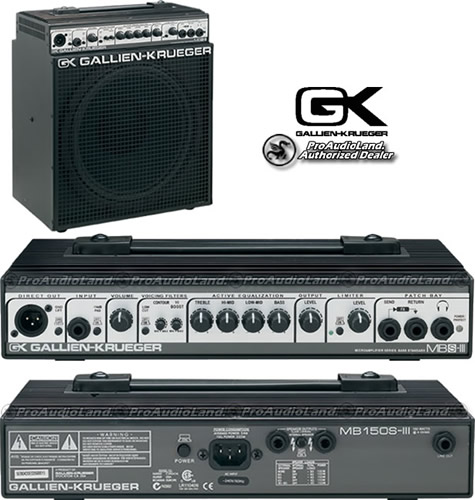 GALLIEN KRUEGER MB150S-112 150W 1x12 Combo Bass Amp w/112MBX Extension Cab-39070