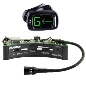 Fishman Ellipse Matrix Blend Preamp Pickup System Narrow w/FT-2 Clip On Tuner-0