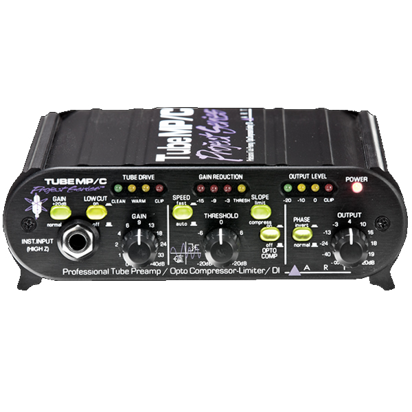 ART Tube MP Project Series Tube Mic Microphone Preamp w/Compressor DEMO front