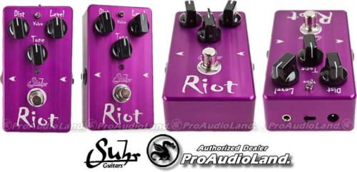 SUHR Riot Distortion Guitar Pedal with 2 FREE 6" Patch Cables-39954