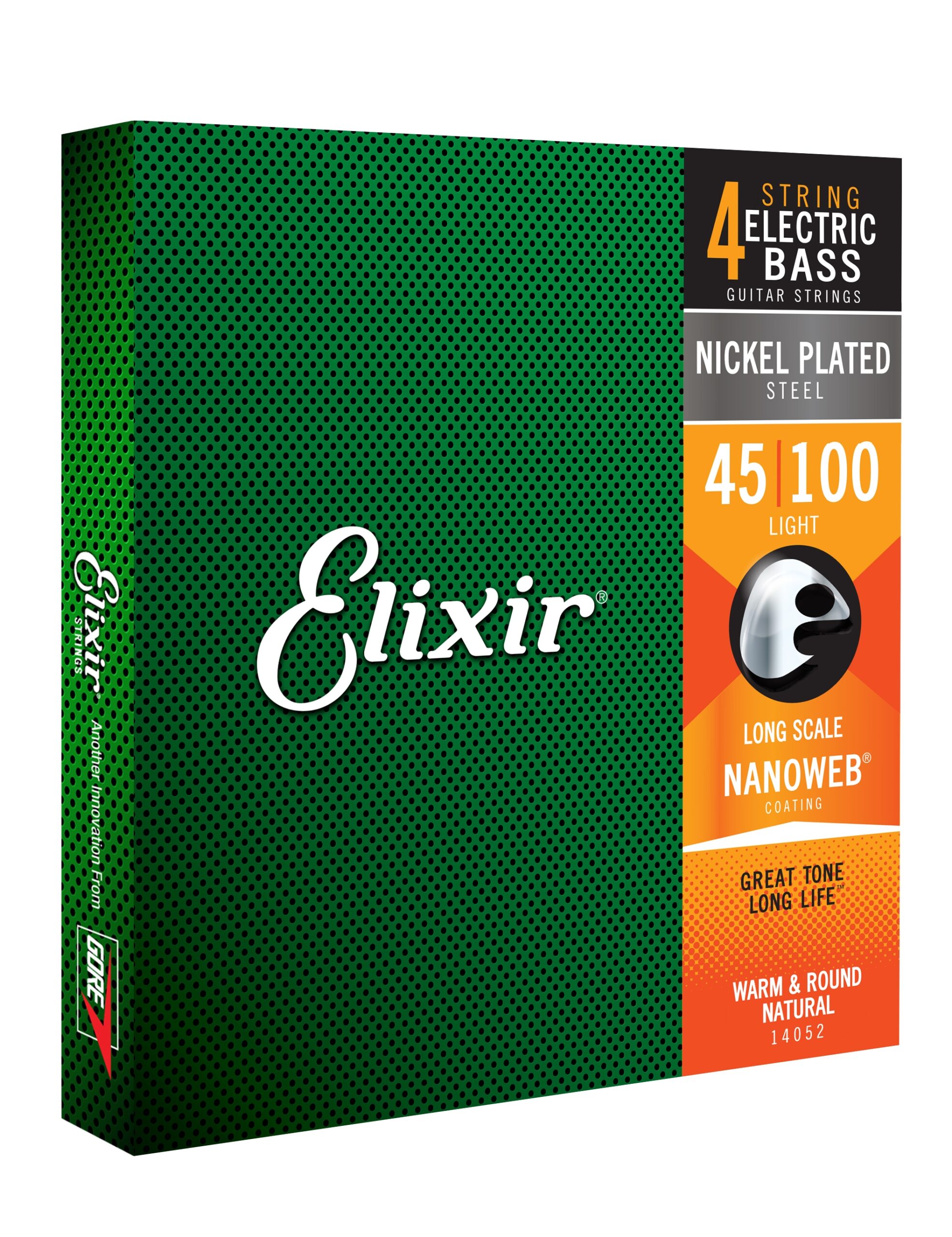 ELIXIR Electric Bass Nickel Plated Steel Strings Light 45-100 NANOWEB Long Scale-76423