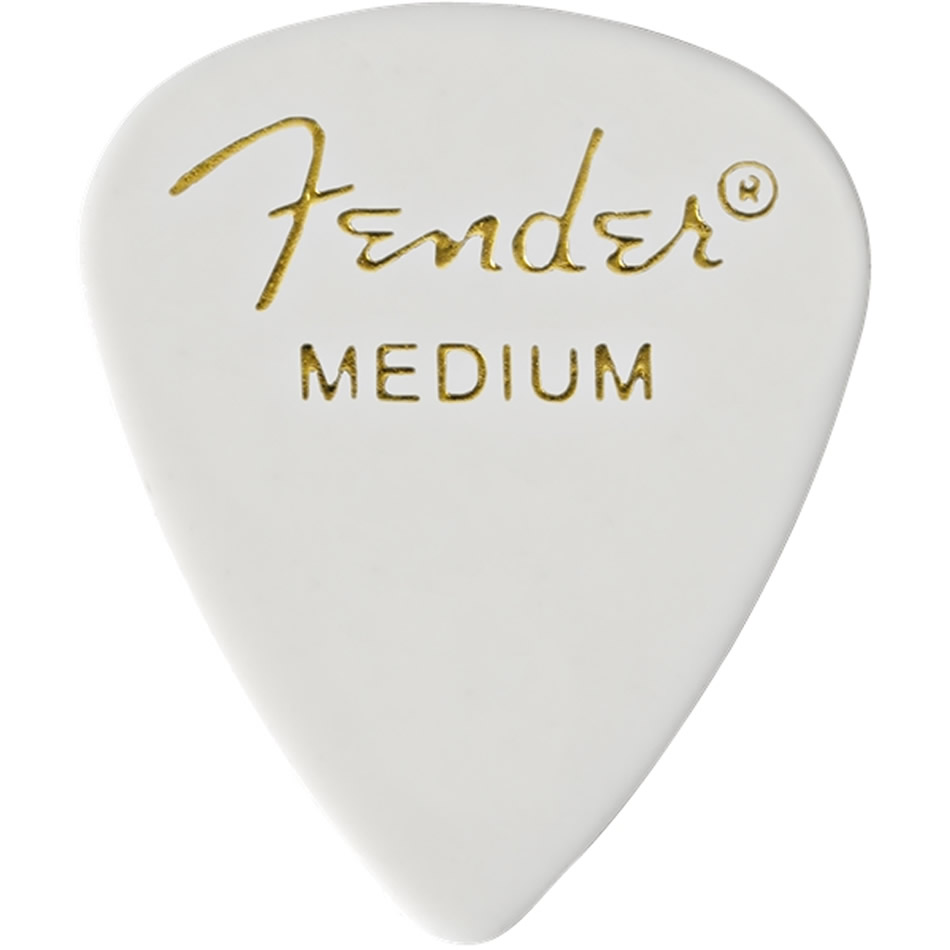FENDER 351 Shape Classic Picks Medium White - 144 Count