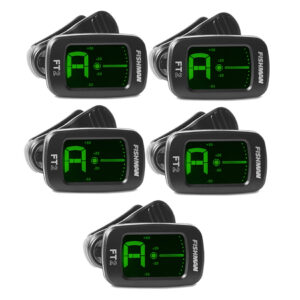 FISHMAN FT-2 Flip-On Clip Chromatic Digital Tuner 5 Pack