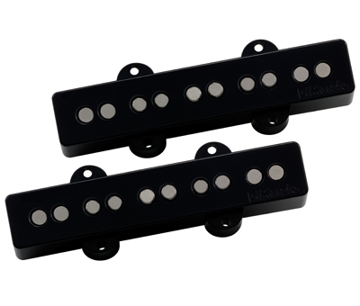 DIMARZIO Ultra Jazz 5 Pair Jazz Bass Pickups Black