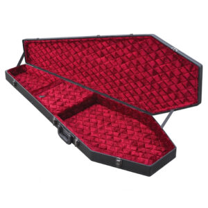 COFFIN CASES Model B-195 BassGuitar Case open
