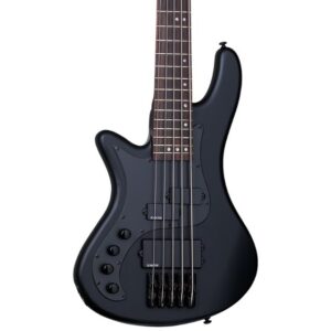 Schecter Stiletto Stealth-5 String LH Bass Rosewood Fretboard Satin Black