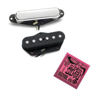 Seymour Duncan Vintage Tele STR-1 and Vintage '54 STL-1 Pickup Set with Free Ernie Ball EB2223 Super Slinky Strings