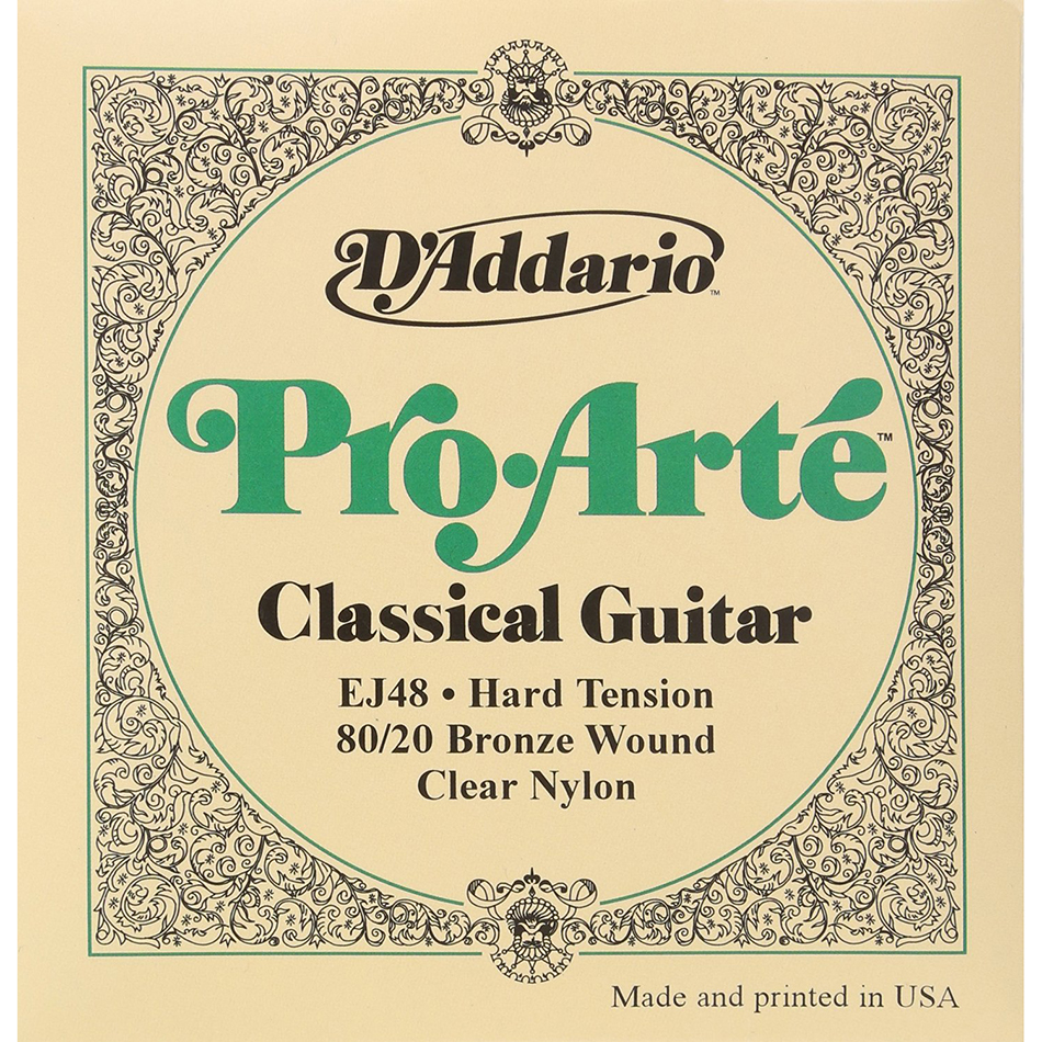 D'Addario EJ48 SET PRO-ARTE CLR/80-20 HARD Classical Strings-0
