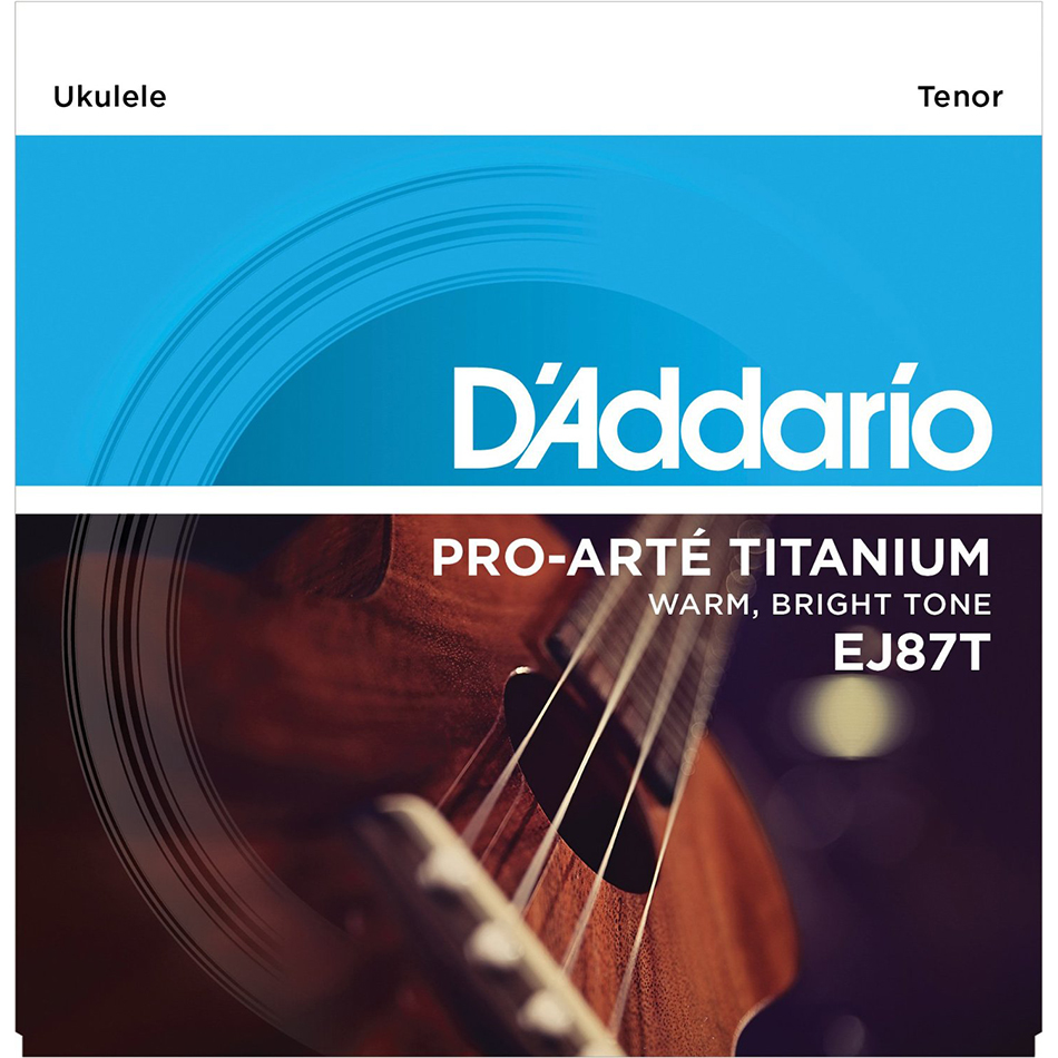D'Addario EJ87T SET TENOR TITANIUM UKULELE Strings-0