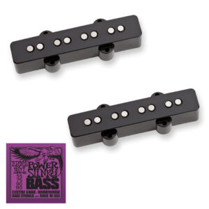 Seymour Duncan SJB-1 Jazz Bass Pickup Set w/Ernie Ball 2831 Power Slinky Strings