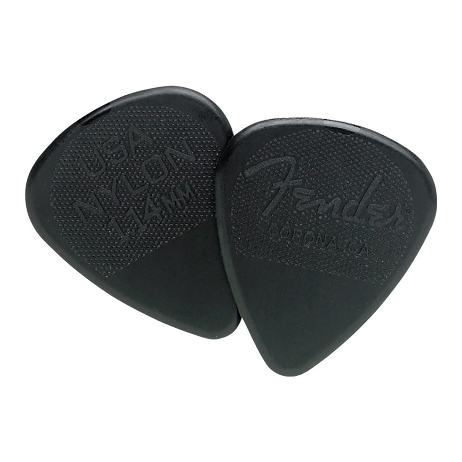 Fender Nylon Guitar Picks 1.14mm, 12 pack, Black