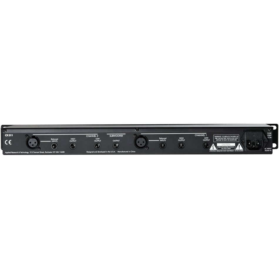 ART 2-Way Stereo Crossover w/ Sub Out backwards