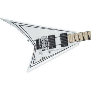 Jackson Rhoads RRX24 Maple Fretboard Snow White w/Black Pinstripes