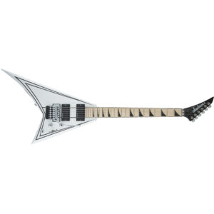 Jackson Rhoads RRX24 Maple Fretboard Snow White w/Black Pinstripes Front