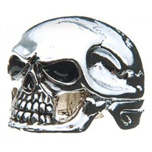 Q-Parts Jumbo Skull I Knob Chrome