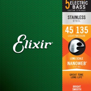 Elixir 5-String Light/Medium Long Scale .045-.135-0