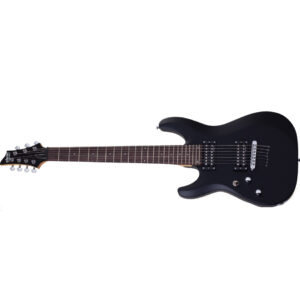 Schecter C-7 Deluxe Guitar Left Handed Satin Black