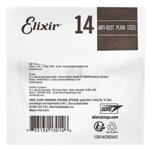 Elixir Anti-Rust Plain Steel Single String, .014-78678