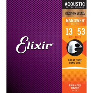 Elixir Guitar Strings, HD Light (.013-.053)-78689